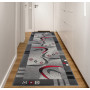 Běhoun TAPIS Modern - šedý/červený
