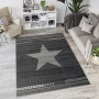 Moderní kusový koberec MAROKO - CENTER STAR antracitový L916A