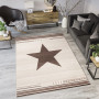 Moderní kusový koberec MAROKO - CENTER STAR krémový L916A