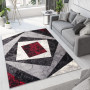 Kusový koberec TAPIS Vertigo - červený/šedý