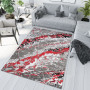Kusový koberec MAYA Marble - červený/šedý