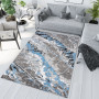Kusový koberec MAYA Marble - modrý/šedý