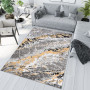 Kusový koberec MAYA Marble - žlutý/šedý