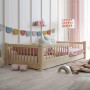 Dětská Montessori postel z masivu borovice BASIC - 180x80 cm