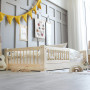 Dětská Montessori postel z masivu borovice BASIC - 200x90 cm