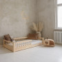 Dětská Montessori postel z masivu borovice Basic BELLO - 160x80 cm