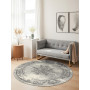 Kusový koberec Gloria Lydia Creme Grey kruh
