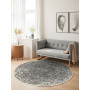 Kusový koberec Gloria Cavallo Creme Grey kruh