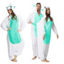 Overal KIGURUMI - jednorožec mátovobílý