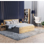 Postel PANAMA 200x120 cm - šedá/dub craft