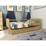 Dětská postel z masivu borovice FRANK - 200x90 cm - přírodní