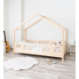 Dětská domečková postel z masivu borovice LUNA S 10 - 180x80 cm
