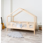 Dětská domečková postel z masivu borovice LUNA S 20 - 190x90 cm