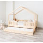 Dětská domečková postel z masivu borovice NIKO S 20 - 190x90 cm