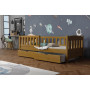 Dětská postel z masivu borovice BEN se šuplíky - 200x90 cm