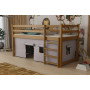 Dětská vyvýšená postel z masivu borovice PORTO - 200x90 cm