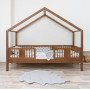 Dětská domečková postel z masivu borovice LUNA S 20 - 180x80 cm