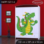 Dětská skříň ZELENÝ DRAK - TYP 11