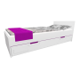 Dětská postel se šuplíkem - BOSTON 200x90 cm - tmavě fialová