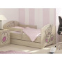 Dětská postel s výřezem KOČIČKA - růžová 140x70 cm