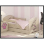 Dětská postel s výřezem PEJSEK - růžová 140x70 cm