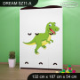 Dětská skříň DINOSAUŘI - TYP 11A