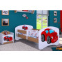 Dětská postel bez šuplíku 140x70cm RED CAR