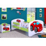 Dětská postel bez šuplíku 140x70cm RED CAR