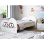 Dětská postel ZAMILOVANÉ SOVIČKY 160x80 cm (11 barev) + matrace ZDARMA
