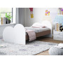 Dětská postel SRDÍČKO bez motivu 180x90 cm (11 barev) + matrace ZDARMA