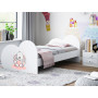Dětská postel KRÁLÍČEK 180x90 cm (11 barev) + matrace ZDARMA