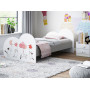 Dětská postel ZAMILOVANÉ KOČIČKY 180x90 cm (11 barev) + matrace ZDARMA