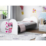 Dětská postel ZAMILOVANÁ KOČIČKA 180x90 cm (11 barev) + matrace ZDARMA