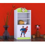 Dětský úložný regál SUPERMAN - TYP 2 - NÍZKÝ
