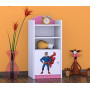 Dětský úložný regál SUPERMAN - TYP 2 - NÍZKÝ