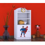 Dětský úložný regál SUPERMAN - TYP 2 - NÍZKÝ