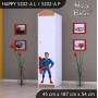 Dětská skříň SUPERMAN - TYP 2A