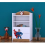 Dětský úložný regál SUPERMAN - TYP 6 - NÍZKÝ