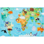 Dětský kusový koberec Torino kids 233 WORLD MAP