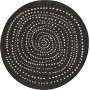 Kusový oboustranný koberec Twin 103109 black creme