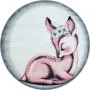 Dětský kusový koberec Bambi 850 pink circle