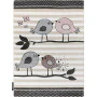 Dětský kusový koberec Petit Birds cream