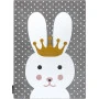 Dětský kusový koberec Petit Bunny grey
