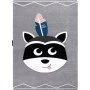 Dětský kusový koberec Petit Raccoon mukki grey