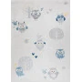 Dětský kusový koberec Bambino 1161 Owls grey