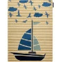 Dětský kusový koberec Petit Sail boat gold