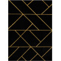 Kusový koberec Emerald geometric 1012 black and gold