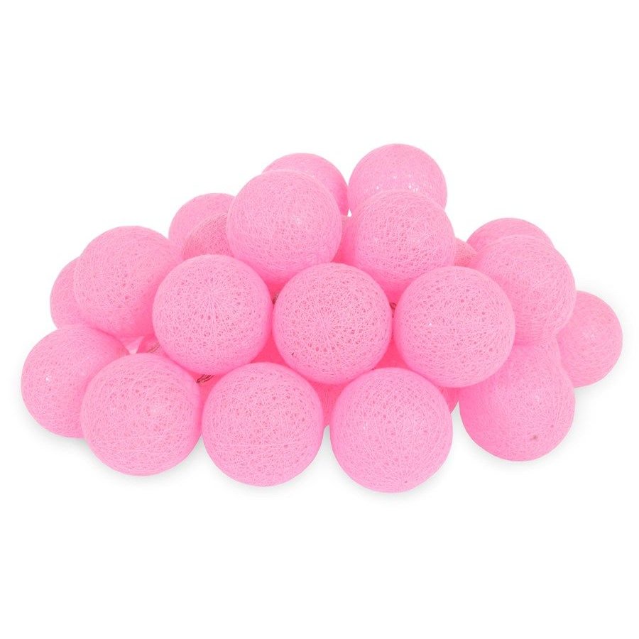 bavlnene svitici kulicky led 35 ks ruzove e shop maxmax cz