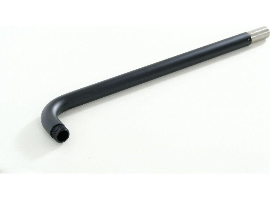 Kulatý držák hlavové sprchy ze zdi BLACK