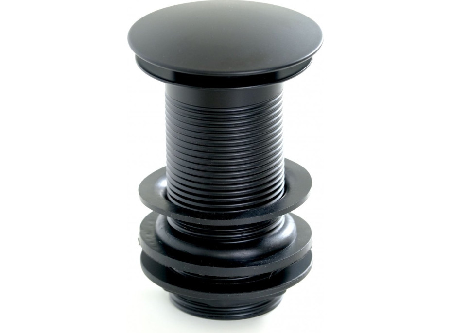 Výpusť CLICK-CLACK pro umyvadla bez přepadu BLACK